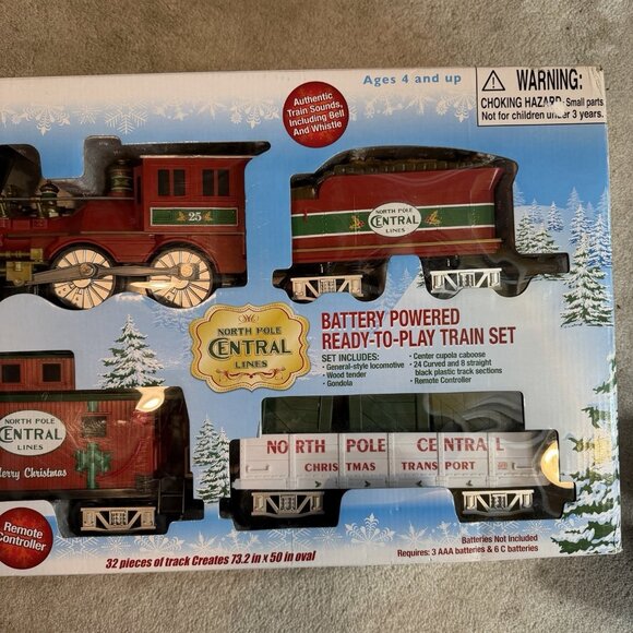 Lionel ~ 7-11729 North Pole Central Lines - Tested - NO TRACKS - Picture 3 of 3